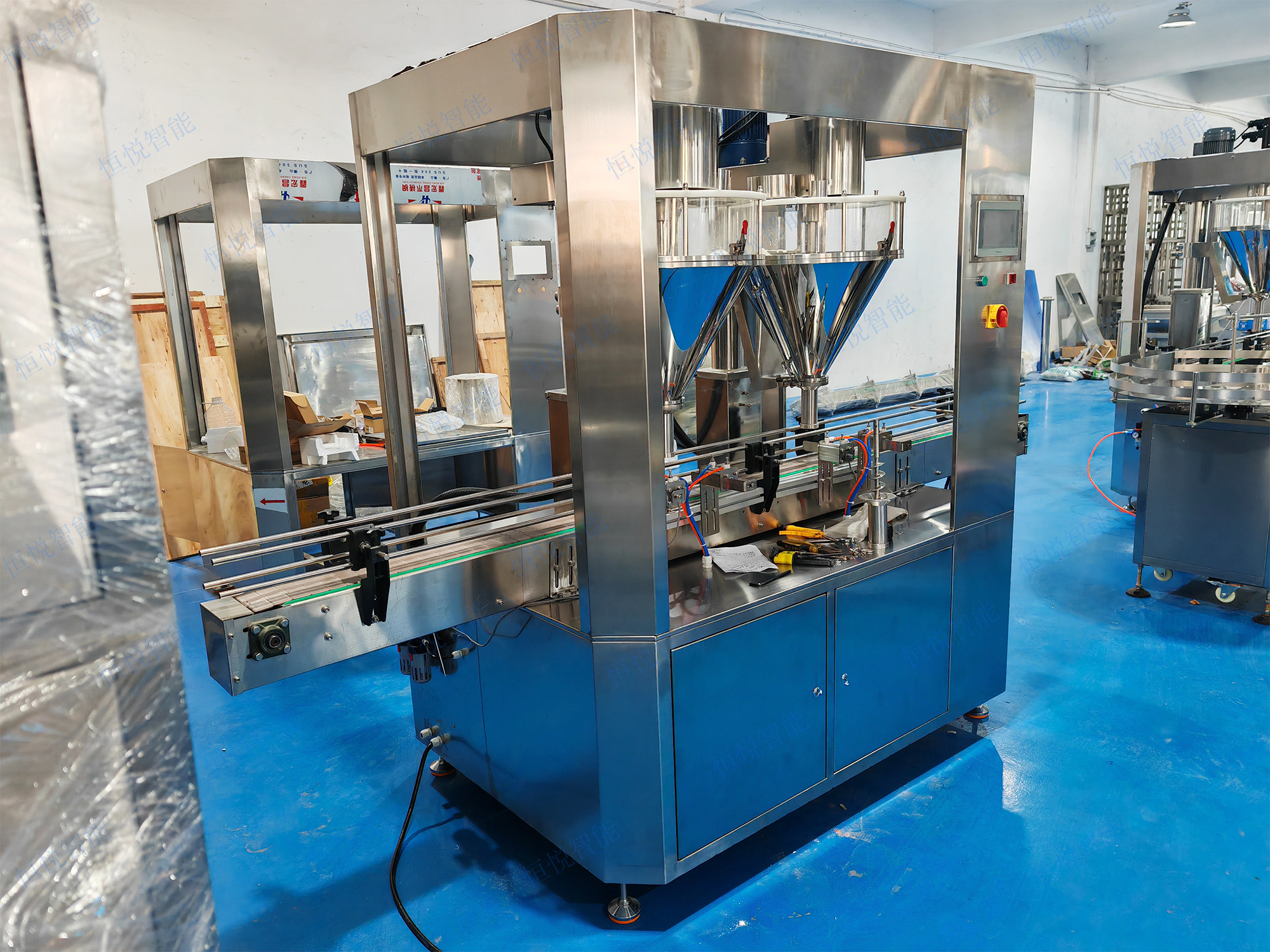 粉剂双头全自动灌装机 粉剂双头全自动灌装机