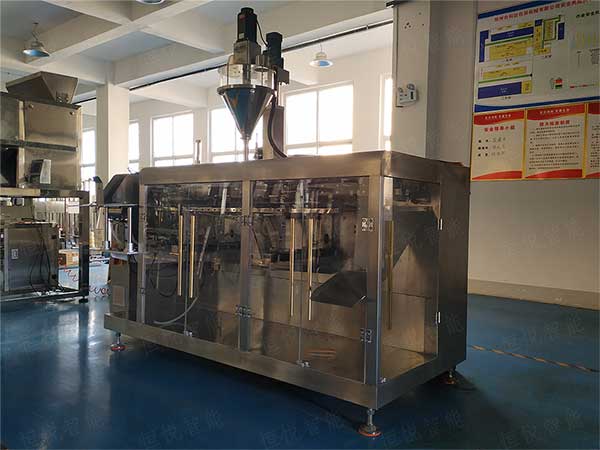 全自动水平给袋式包装机,多快好省效率高